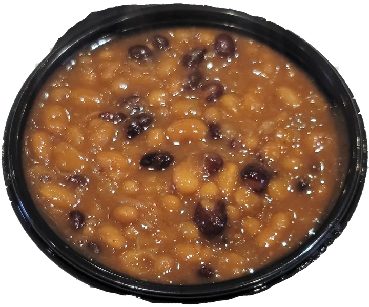 Sweet and savory baked beans
