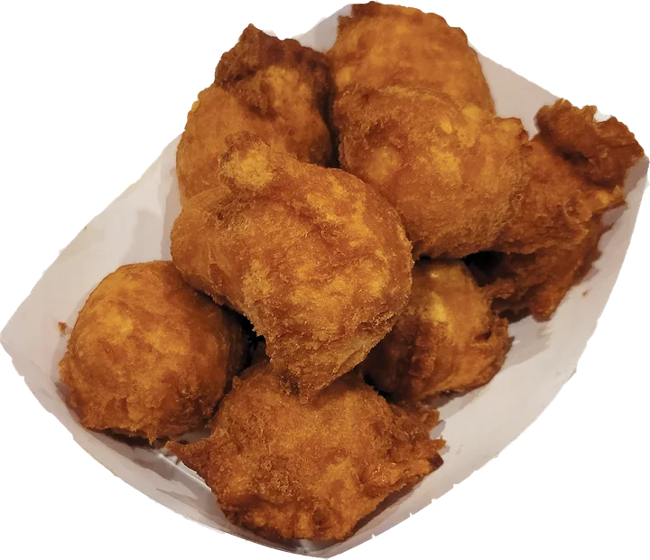 Golden corn fritters